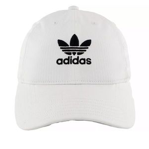 White Adidas hat- brand new with tags